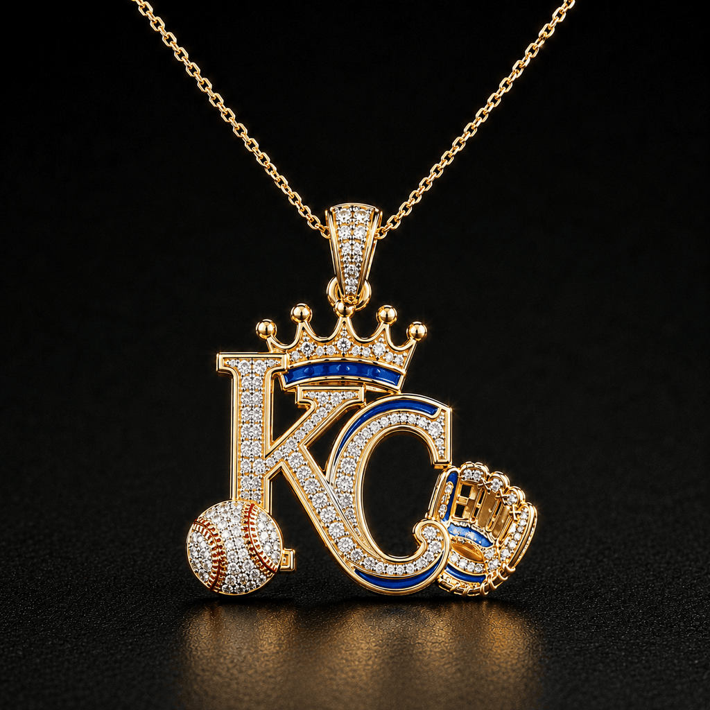 KCR Solid Gold Chain with Diamond Pendant BMD