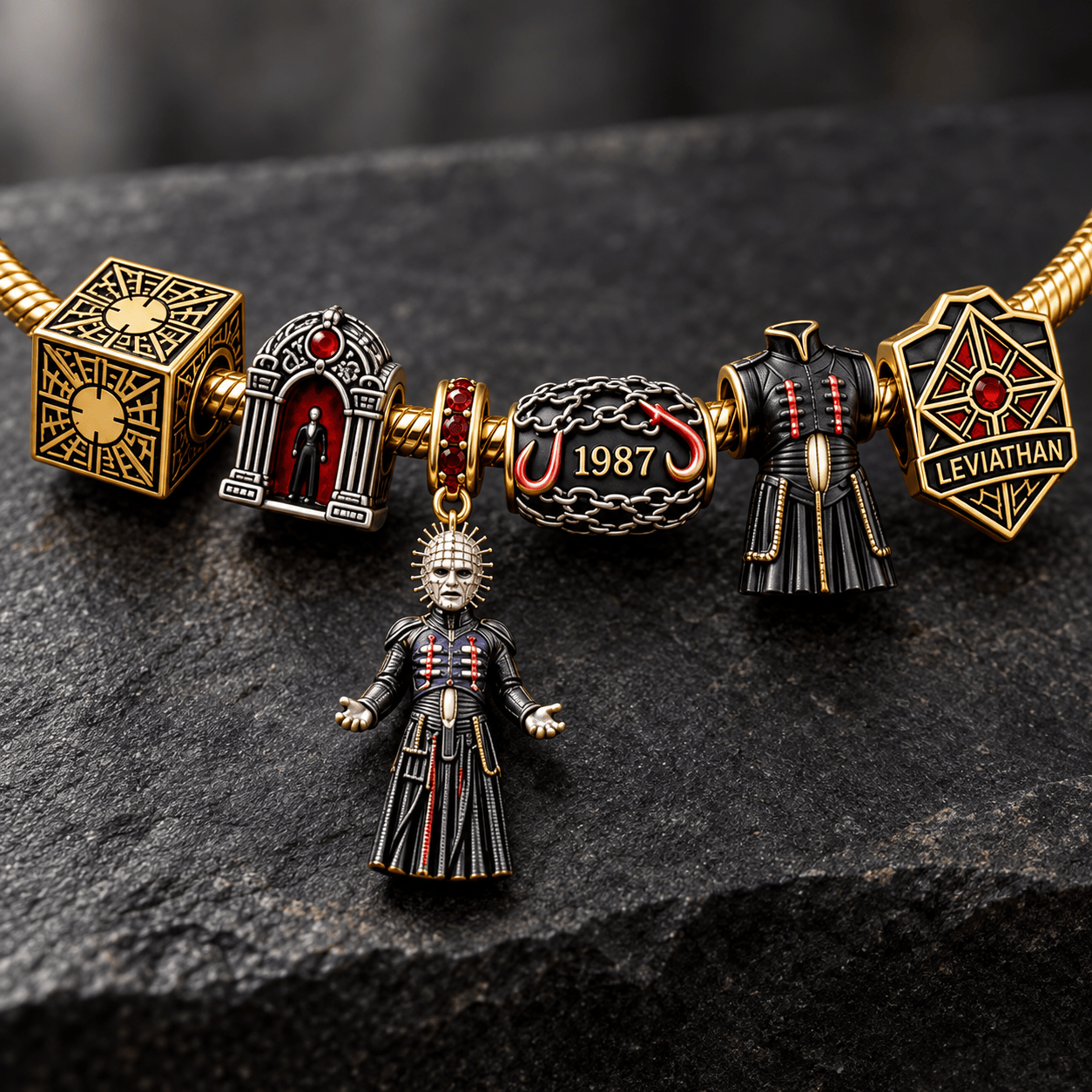 PHD Silver Charm Bracelet Set NTVA