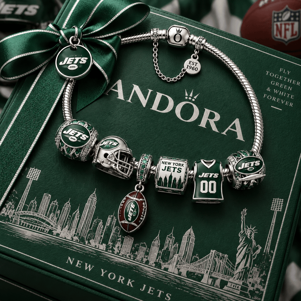 NYJ Silver Charm Bracelet Set PTT