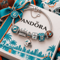 MDP Silver Charm Bracelet Set PTT