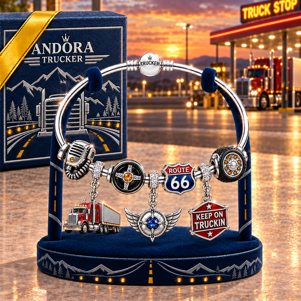 TRUCK Silver Charm Bracelet Set TMH